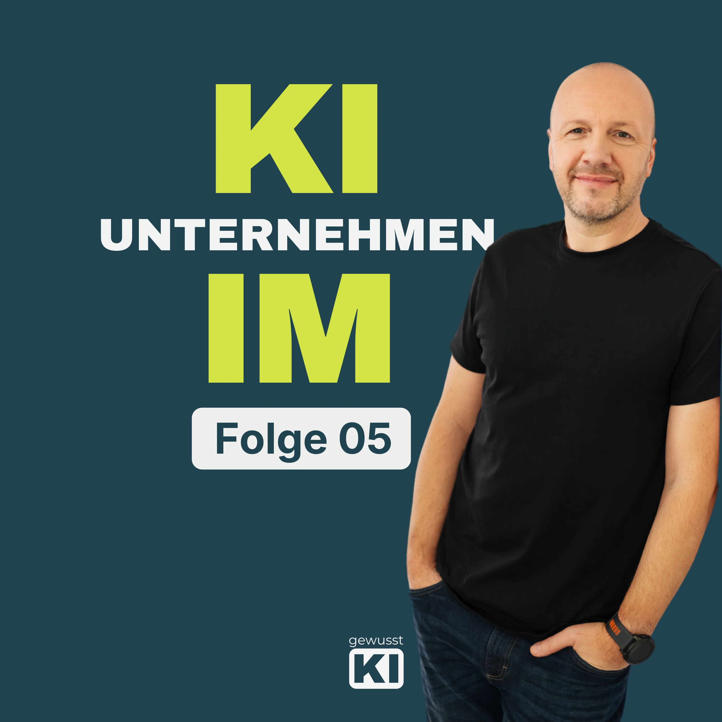Cover Folge 5 – Agentische KI und Wissensspeicher: Wie KI selbstständig für Sie arbeitet | Podcast KI im Unternehmen von gewusst:KI