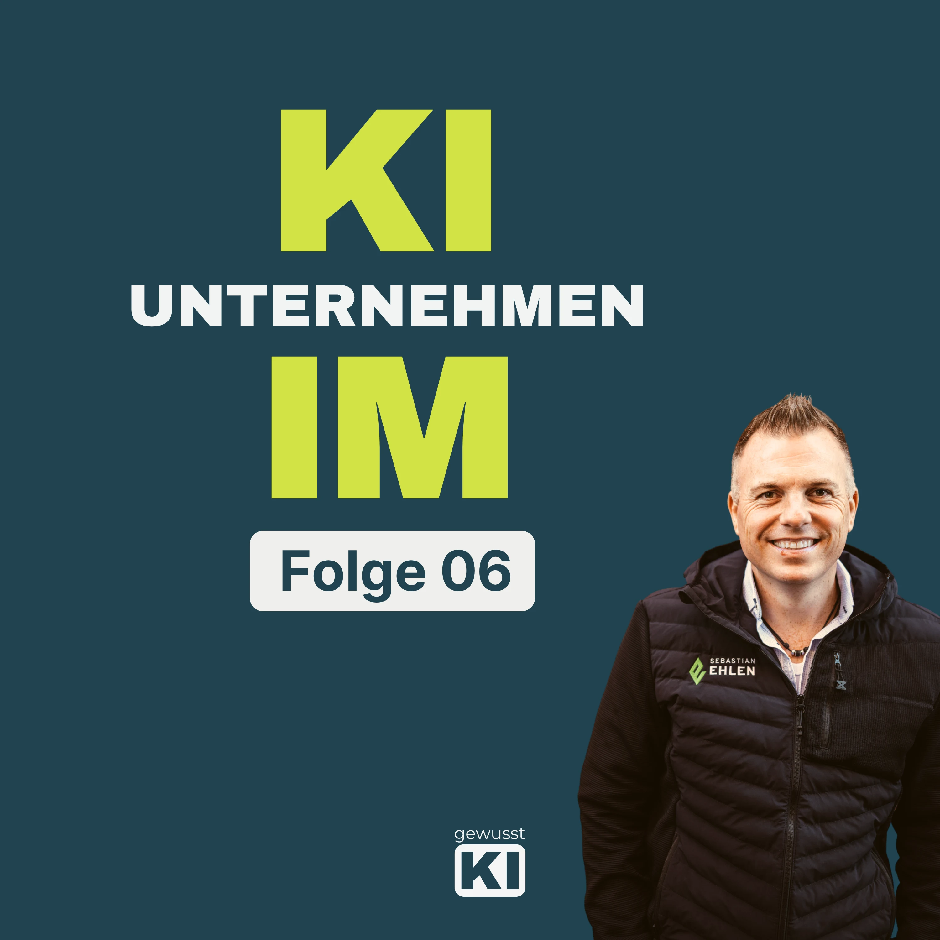 Cover Folge 6 – KI im Handwerk: Wie ein Brunnen­baubetrieb mit KI arbeitet | Podcast KI im Unternehmen von gewusst:KI